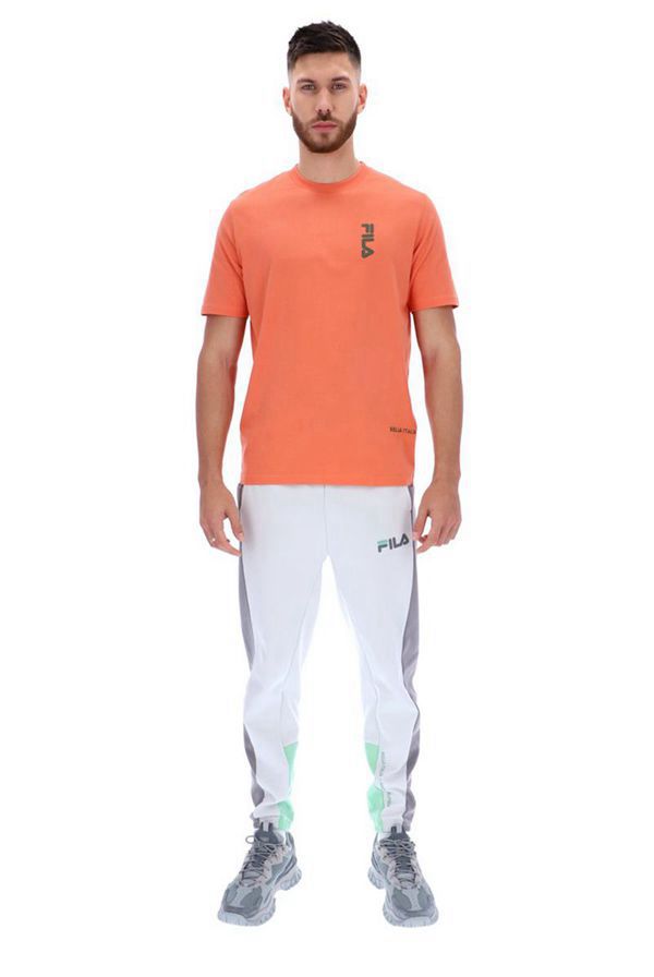 Camisetas Fila Homem Vermelhas Laranja - Fila Deckhand Print Portugal Online,ICJW-43720